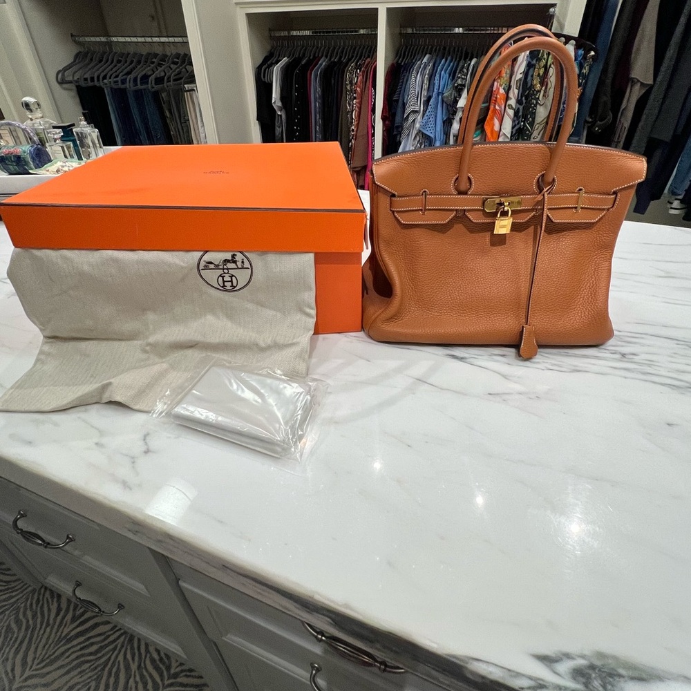 Hermes Birken Toffee 35